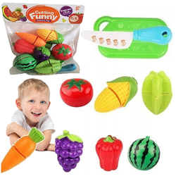 OWOCE I WARZYWA DO KROJENIA NA RZEPY DESKA + NÓŻ MAŁY KUCHARZ BEZPIECZNE