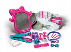 SALON FRYZJERSKI STYLIZACJA WŁOSÓW TOALETKA LUSTRO PROSTOWNICA CLEMENTONI