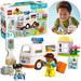 LEGO DUPLO KARETKA Z KIEROWCĄ AMBULANS POGOTOWIE RATOWNIK DUŻE KLOCKI 10447
