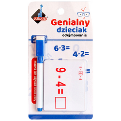 GENIALNY DZIECIAK ODEJMOWANIE FISZKI MATEMATYCZNE NAUKA LICZENIA ASKATO