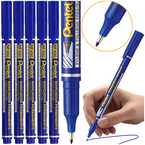 CIENKOPIS FOLIOPIS MARKER PERMANENTNY 0,6mm PENTEL NF450 NIEBIESKI - 5 szt.