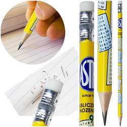 OŁÓWEK HB Z GUMKĄ Z TABLICZKĄ MNOŻENIA ŚCIĄGA TRÓJKĄTNY ASTRA - 12 szt.