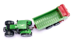 TRAKTOR DEUTZ Z ROZRZUTNIKIEM PRZYCZEPA KOLEKCJONERSKI - 1673 SIKU