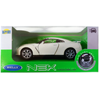 NISSAN GT-R BIAŁY METALOWY SAMOCHÓD AUTO MODEL KOLEKCJONERSKI WELLY