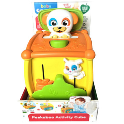 INTERAKTYWNA KOSTKA SENSORYCZNA AKTYWIZUJĄCA ROZWIJAJĄCA MOTORKĘ CLEMENTONI