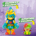 SUPER ZINGS SUPERTHINGS TURBO ICE MOTOCYKL JUMPBIKE Z KATAPULTĄ FIGURKA