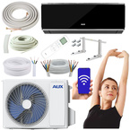 LIMATYZATOR ŚCIENNY AUX HALO DELUXE 5,5 kW WiFi ZESTAW MONTAŻOWY 5MB