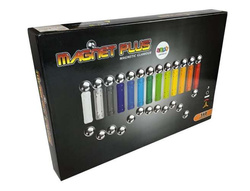 KLOCKI MAGNETYCZNE KONSTRUKCYJNE EDUKACYJNE ZESTAW MAGNASTIX 560 EL TABLICA