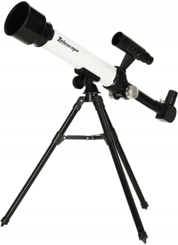 TELESKOP ASTRONOMICZNY NA STATYWIE Z UCHWYTEM NA TELEFON LUNETA 60x 30x