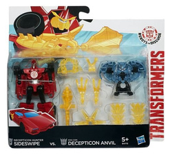 TRANSFORMERS TRA RID SIDESWIPE VS ANVIL MINICON