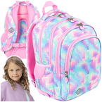 PLECAK SZKOLNY 4-KOMOROWY ST.RIGHT MAJEWSKI BP-58 PASTELOWE PIKSELE