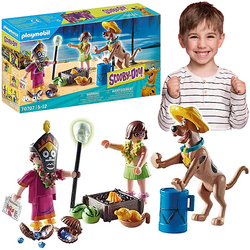 PLAYMOBIL SCOOBY DOO PRZYGODA Z SZAMANEM FIGURKI RUCHOME PIESEK VELMA 70707