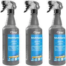 CLINEX MULTISPRAY MANGO 1L UNIWERSALNY PŁYN MYJĄCY USUWA KURZ - 3 sztuki