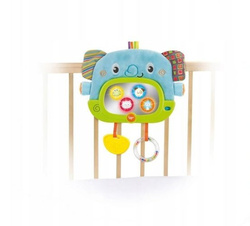 ZAWIESZKA SŁONIK INTERAKTYWNY KOŁYSANKA DZIEŃ I NOC GRZECHOTKA GRYZAK