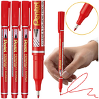 CIENKOPIS FOLIOPIS MARKER PERMANENTNY 0,6mm PENTEL NF450 CZERWONY - 3 szt.