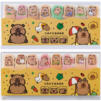 KARTECZKI SAMOPRZYLEPNE ZAKŁADKI INDEKSUJĄCE UROCZA KAPIBARA 50x14mm - 2op.