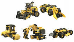 KLOCKI KONSTRUKCYJNE BULDOŻER POJAZD BUDOWLANY 10 MODELI CLEMENTONI