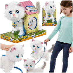 KOTEK INTERAKTYWNY ANIMAGIC PLUSZAK MASKOTKA CHODZI MIAUCZY MACHA OGONKIEM