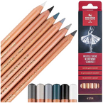 PASTELE SUCHE KOH-I-NOOR W DREWNIE SZAROŚCI GIOCONDA 6 sztuk ARTYSTYCZNE