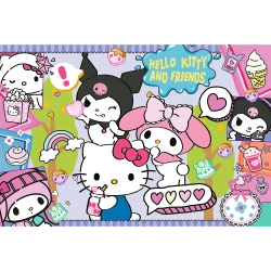 PUZZLE 300 ELEMENTÓW HELLO KITTY KUROMI SZALONE TRIO UKŁADANKA 23039 TREFL