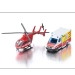 MERCEDES-BENZ AMBULANS HELIKOPTER RATUNKOWY ZESTAW METALOWY SIKU 1748