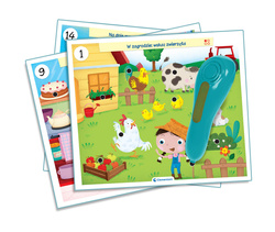 PIÓRO MÓWIĄCE GRA EDUKACYJNA INTERAKTYWNA DLA MALUCHA NAUKA FARM CLEMENTONI
