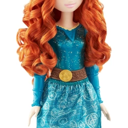 LALKA MERIDA WALECZNA W BŁYSZCZĄCEJ SUKNI KSIĘŻNICZKA PRINCESS MATTEL