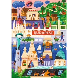 PUZZLE 1000 ELEMENTÓW ART OF COLOUR BUDAPESZT WĘGRY UKŁADANKA TREFL 12107