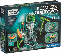 KLOCKI KONSTRUKCYJNE KOSMICZNI ODKRYWCY ROBOTY DO ZBUDOWANIA 3w1 CLEMENTONI