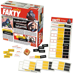 GRA PLANSZOWA EXTRA FAKTY BUDUJ NAJCIEKAWSZE NAGŁÓWKI 5 PLANSZ TREFL