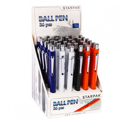 DŁUGOPIS AUTOMATYCZNY NIEBIESKI ICON GŁADKO I PŁYNNIE PISZĄCY 0,7mm STARPAK