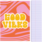 ZESZYT A5 LINIA 60 KARTEK SZKOLNY LAMINOWANA OKŁADKA VIBES GIMBOO
