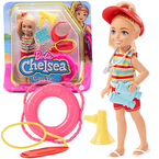 LALKA BARBIE CHELSEA KARIERA RATOWNICZKA WODNA LALECZKA AKCESORIA MATTEL