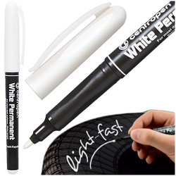 MARKER PISAK FLAMASTER PERMANENTY OKRĄGŁY BIAŁY CIENKI 1,2mm CENTROPEN