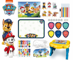 PSI PATROL KREATYWNE BIURKO STOLIK EDUKACYJNY GRY KOLOROWANKI LISCIANI