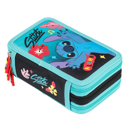 PIÓRNIK SZKOLNY Z WYPOSAŻENIEM POTRÓJNY ST.MAJEWSKI STITCH MINT ALOHA