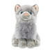 MASKOTKA KOTEK PLUSZAK SIEDZĄCY SZARY PRZYTULANKA MIŁY W DOTYKU MIĘCIUTKI