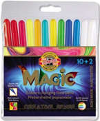 FLAMASTRY MAGICZNE 10 KOLORÓW + 2 BIAŁE KOH-I-NOOR