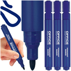 MARKER PERMANENTNY OFFICE PRODUCTS NIEBIESKI PISAK OKRĄGŁY - 3 szt.