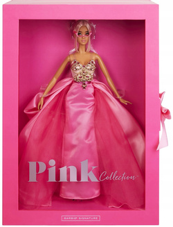 BARBIE LALKA KOLEKCJONERSKA Z RÓŻOWEJ KOLEKCJI PINK COLLECTION SIGNATURE 