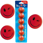MAGNESY EMOTIKONY BUŹKI DO TABLIC CZERWONE OCZKO TETIS 30mm 6 szt.