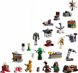 LEGO STAR WARS KALENDARZ ADWENTOWY GWIEZDNE WOJNY KLOCKI FIGURKI 75418