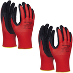 RĘKAWICE OCHRONNE DONAU CZERWONE KAT II SUPER LATEX ROZMIAR 8 - 2 pary