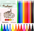 PUSHEEN MAZAKI PISAKI FLAMASTRY KOTEK 12 INTENSYWNYCH ŻYWYCH KOLORÓW