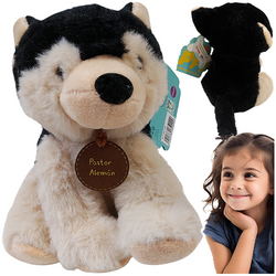 PLUSZAK MASKOTKA PIESEK UROCZA PRZYTULANKA MIĘKKA 18 cm OWCZAREK NIEMIECKI