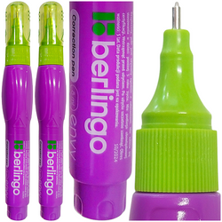 KOREKTOR W DŁUGOPISIE PIÓRZE METALOWA KOŃCÓWKA 8ml BERLINGO ENVY - 2 szt.