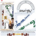 HARRY POTTER ZESTAW GEOMETRYCZNY 4 EL. LINIJKA 30cm KĄTOMIERZ EKIERKI MAPED
