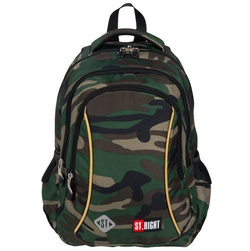 PLECAK SZKOLNY TRZYKOMOROWY 20L ST.RIGHT MAJEWSKI BP-26 WOJSKOWY MORO