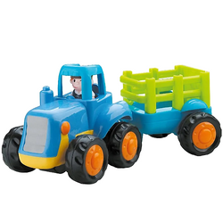 TRAKTOR Z PRZYCZEPĄ CIĄGNIK POJAZD ROLNICZY Z NAPĘDEM RUCHOME ELEMENTY WIEŚ