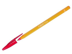 DŁUGOPIS BIC ORANGE ORIGINAL Z ZATYCZKĄ CZERWONY